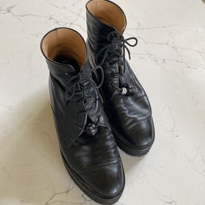 Dear Frances booties black leather  size 41! Back to school bargain!